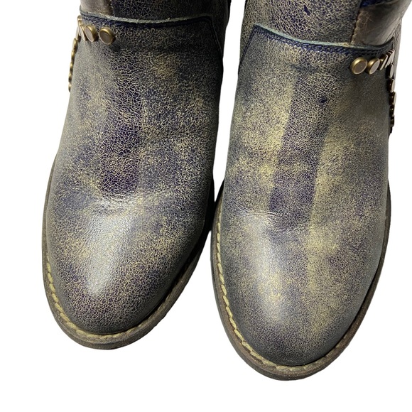 Corral Brown and Grey Star Round Toe Ankle Boots - Picture 4 of 12